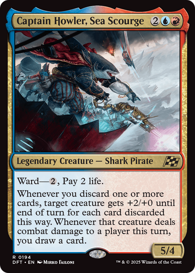 Captain Howler, Sea Scourge (194) [Aetherdrift] - Deck Out Gaming