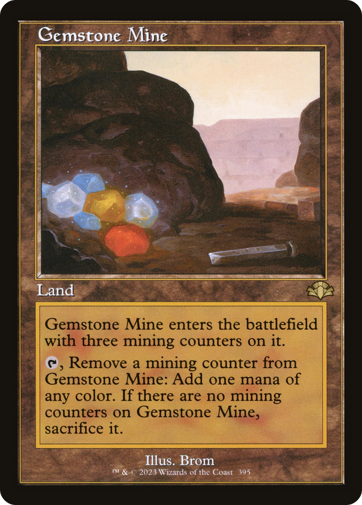 Gemstone Mine (Retro Frame) (395) [Dominaria Remastered] foil - Deck Out Gaming