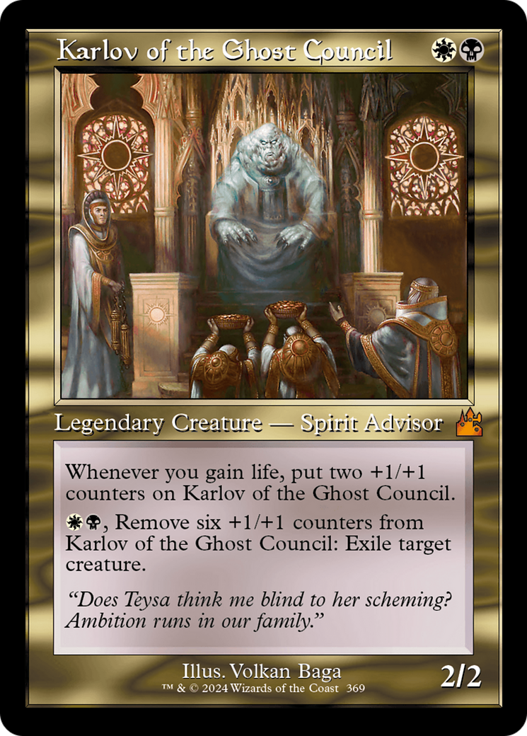 Karlov of the Ghost Council (Retro Frame) (369) [Ravnica Remastered] foil - Deck Out Gaming