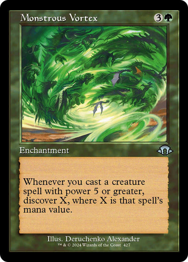 Monstrous Vortex (Retro Frame) (427) [Modern Horizons 3] foil - Deck Out Gaming