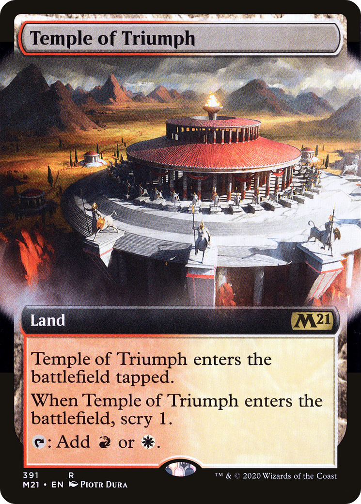 Temple of Triumph (Extended Art) (391) [Core Set 2021] foil - Deck Out Gaming