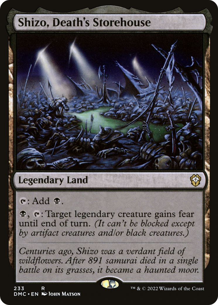 Shizo, Death's Storehouse (233) [Dominaria United Commander] - Deck Out Gaming