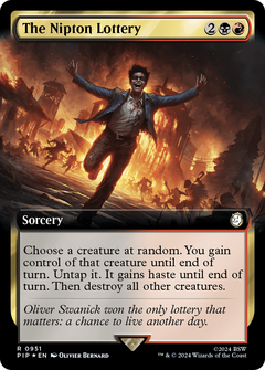 The Nipton Lottery (Extended Art) (Surge Foil) (951) [Fallout] foil - Deck Out Gaming