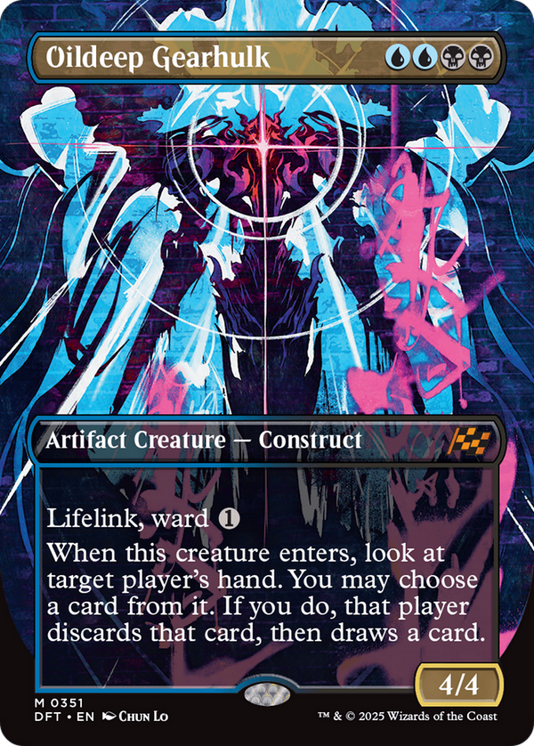 Oildeep Gearhulk (Borderless) (351) [Aetherdrift] foil - Deck Out Gaming