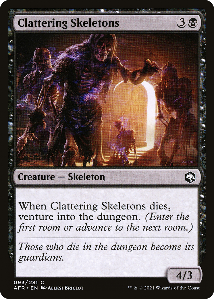 Clattering Skeletons (93) [Adventures in the Forgotten Realms] foil - Deck Out Gaming