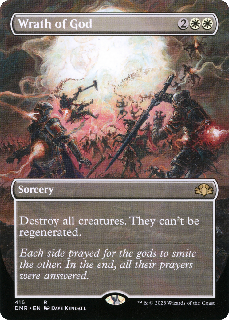 Wrath of God (Borderless) (416) [Dominaria Remastered] foil - Deck Out Gaming
