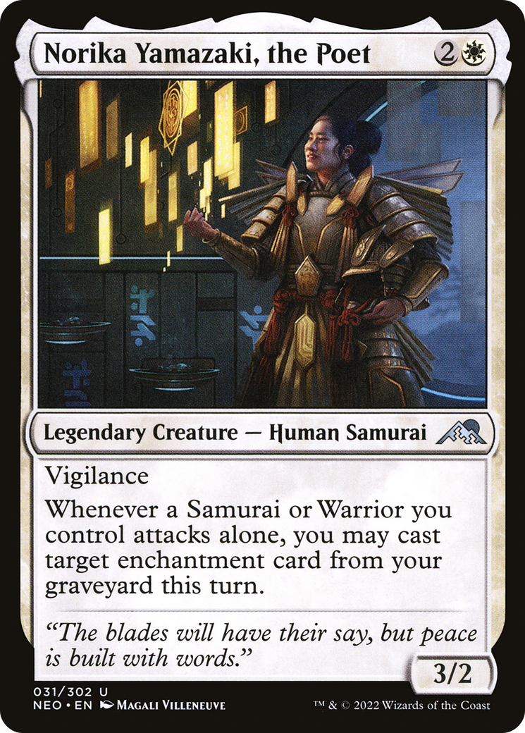 Norika Yamazaki, the Poet (31) [Kamigawa: Neon Dynasty] foil - Deck Out Gaming