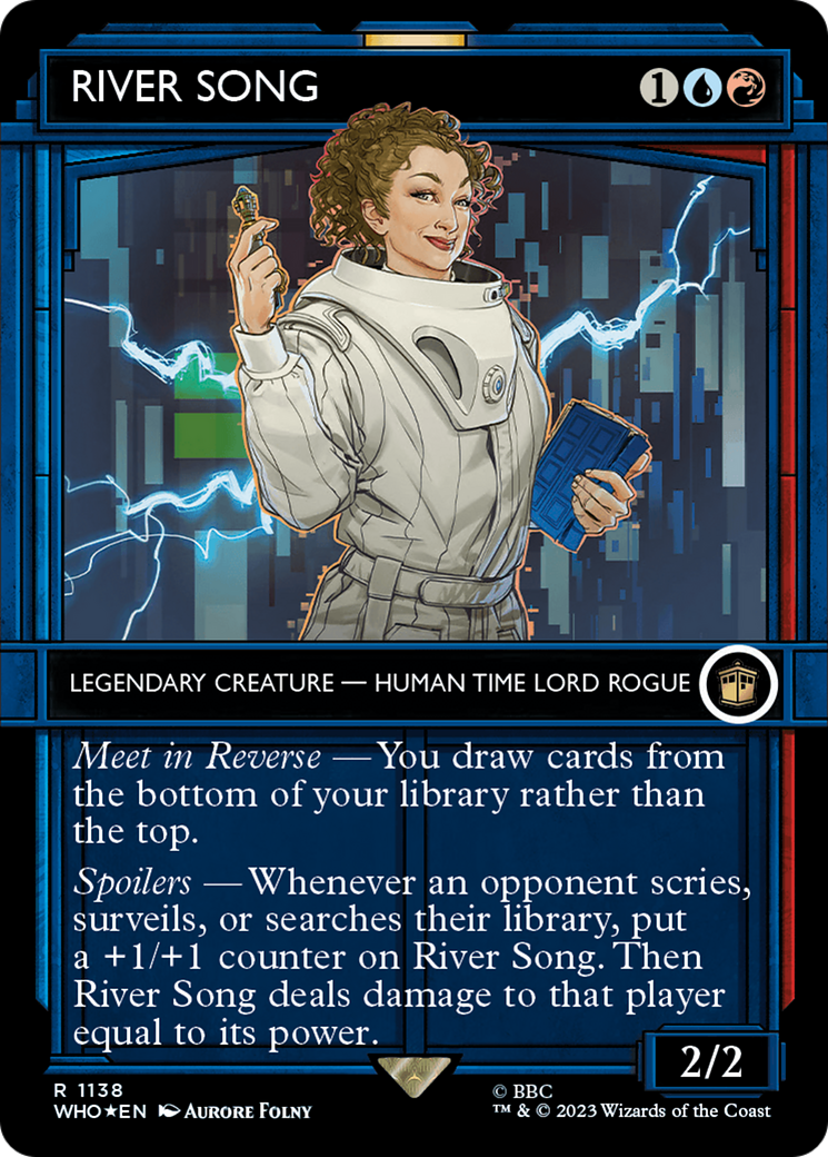 River Song (Showcase) (Surge Foil) (1138) [Doctor Who] foil - Deck Out Gaming