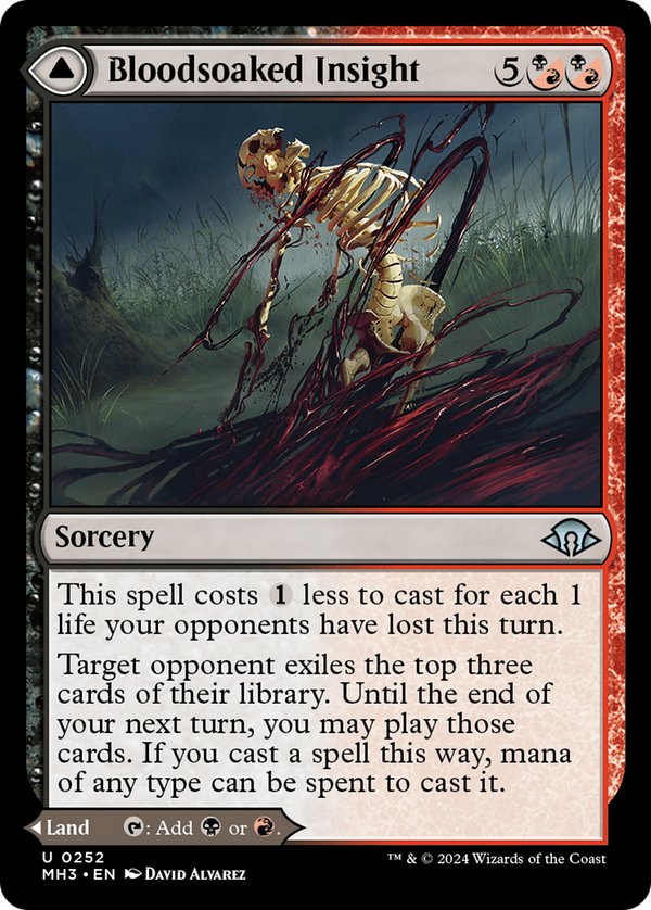 Bloodsoaked Insight (252) [Modern Horizons 3] - Deck Out Gaming