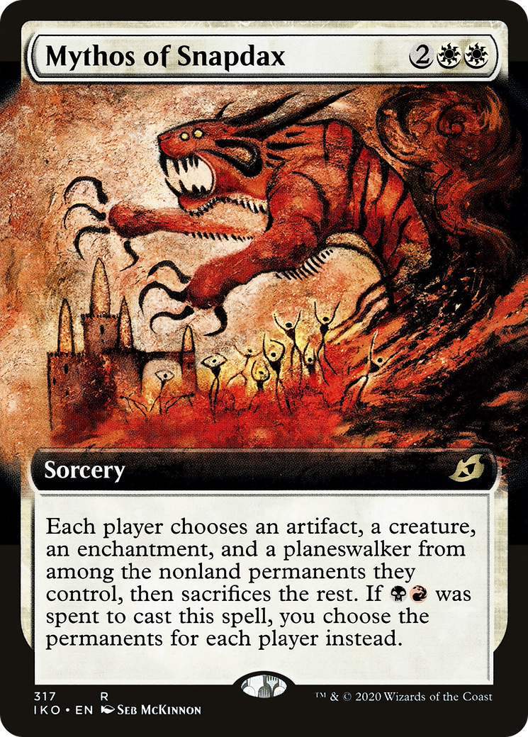 Mythos of Snapdax (Extended Art) (317) [Ikoria: Lair of Behemoths] - Deck Out Gaming