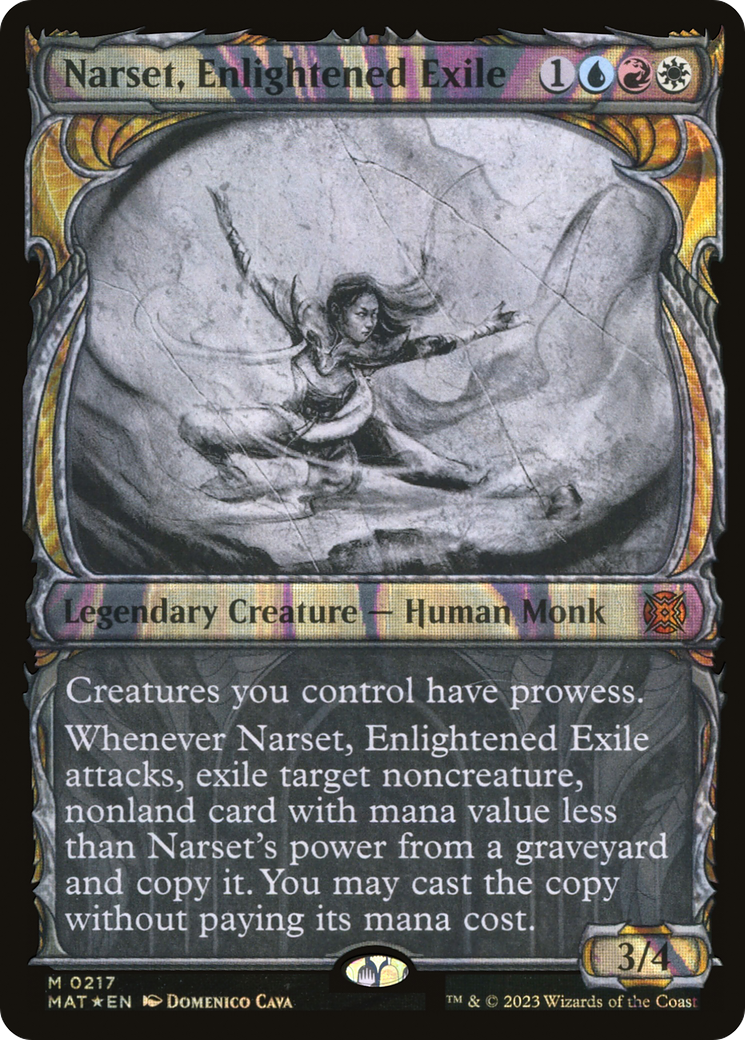 Narset, Enlightened Exile (Halo Foil) (217) [March of the Machine: The Aftermath] foil - Deck Out Gaming
