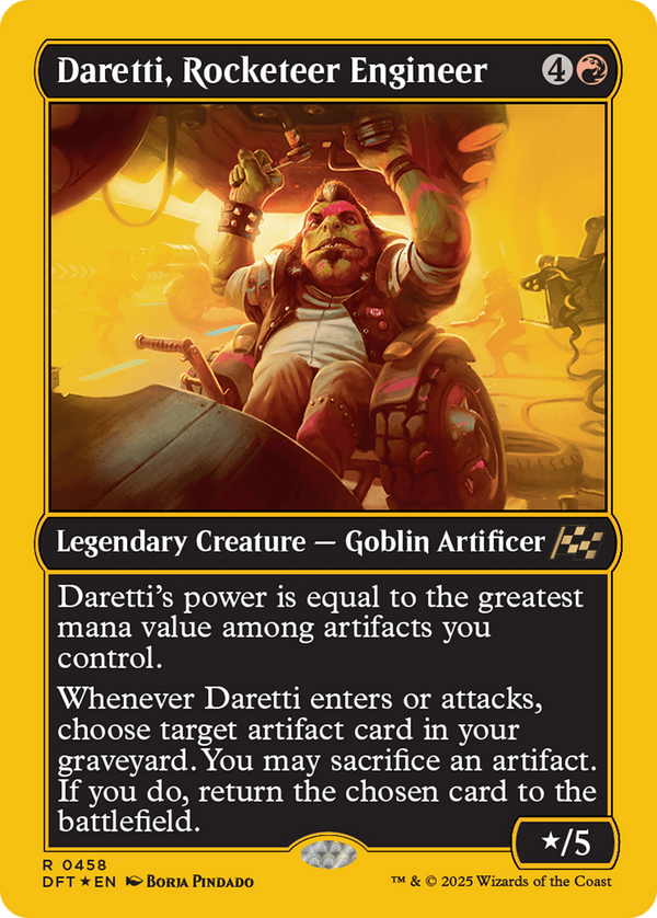 Daretti, Rocketeer Engineer (First-Place Foil) (458) [Aetherdrift] foil - Deck Out Gaming