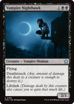 Vampire Nighthawk (186) [Foundations] foil - Deck Out Gaming