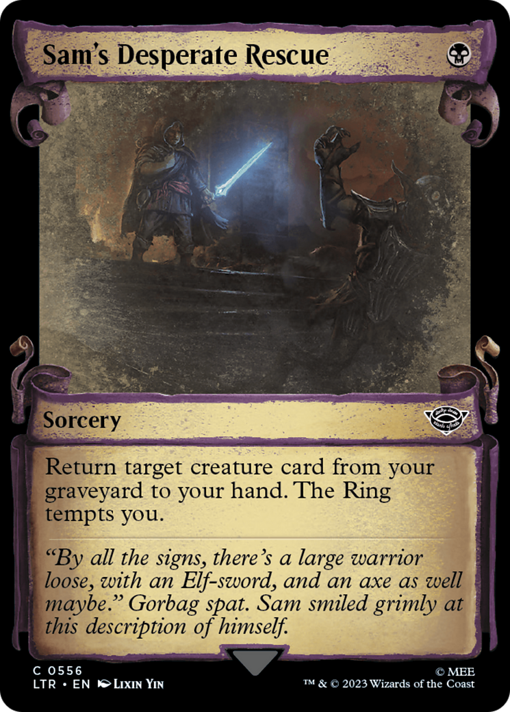 Sam's Desperate Rescue (Showcase Scrolls) (556) [The Lord of the Rings: Tales of Middle-earth] - Deck Out Gaming