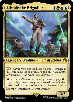 Alistair, the Brigadier (Surge Foil) (717) [Doctor Who] foil - Deck Out Gaming
