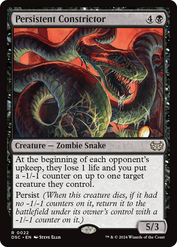 Persistent Constrictor (22) [Duskmourn: House of Horror Commander] - Deck Out Gaming
