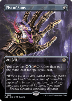 Fist of Suns (Borderless) (113) [The Lost Caverns of Ixalan Commander] foil - Deck Out Gaming