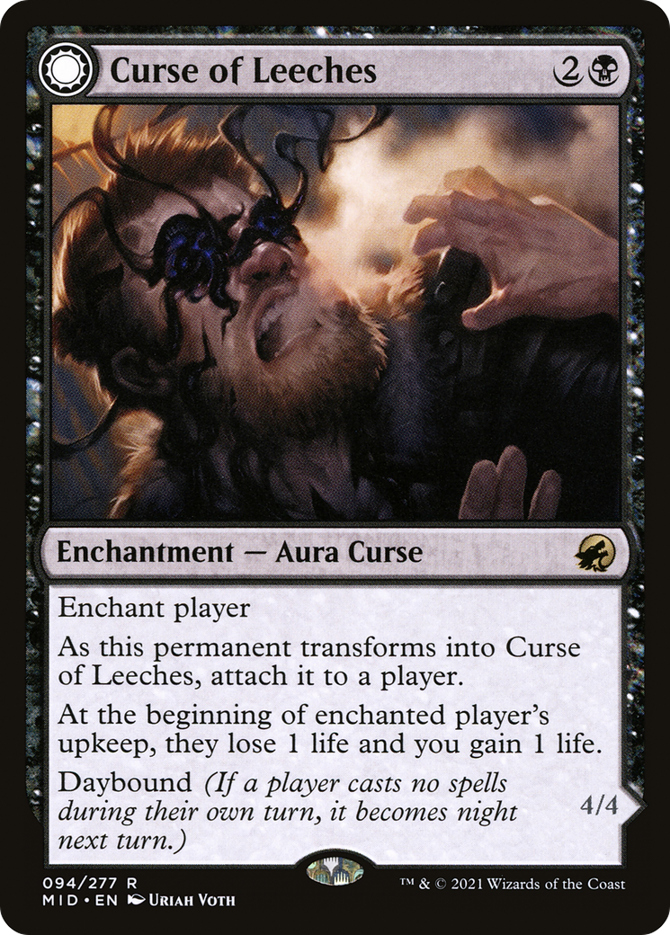 Curse of Leeches // Leeching Lurker (94) [Innistrad: Midnight Hunt] foil - Deck Out Gaming