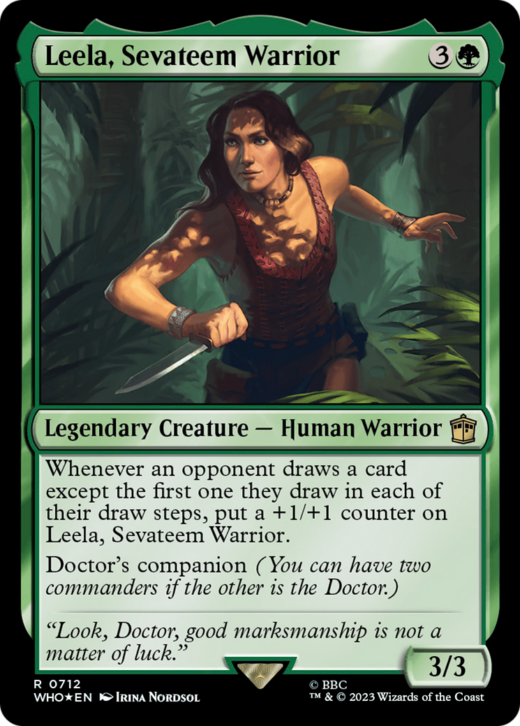 Leela, Sevateem Warrior (Surge Foil) (712) [Doctor Who] foil - Deck Out Gaming