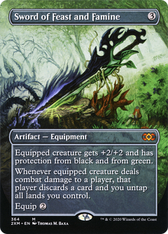 Sword of Feast and Famine (Borderless) (364) [Double Masters] - Deck Out Gaming