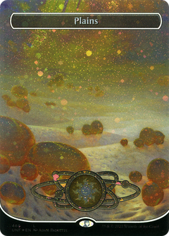 Plains (486) (Borderless) (Galaxy Foil) (486) [Unfinity] foil - Deck Out Gaming