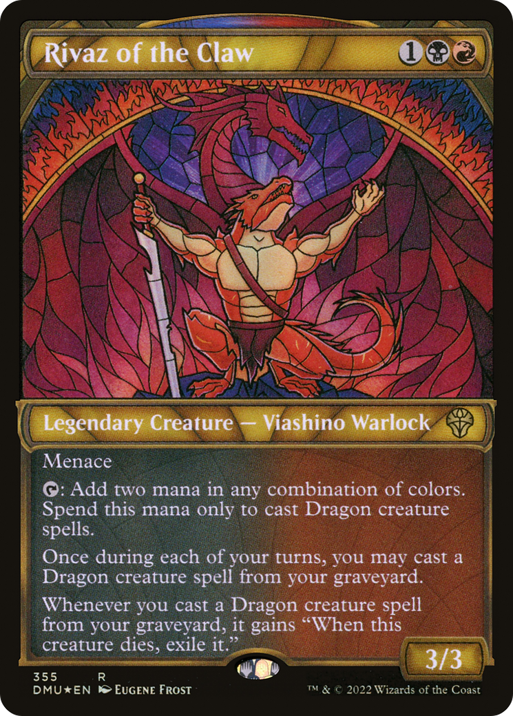 Rivaz of the Claw (Textured Foil) (355) [Dominaria United] foil - Deck Out Gaming