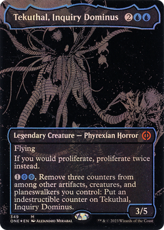 Tekuthal, Inquiry Dominus (Oil Slick Raised Foil) (349) [Phyrexia: All Will Be One] foil - Deck Out Gaming