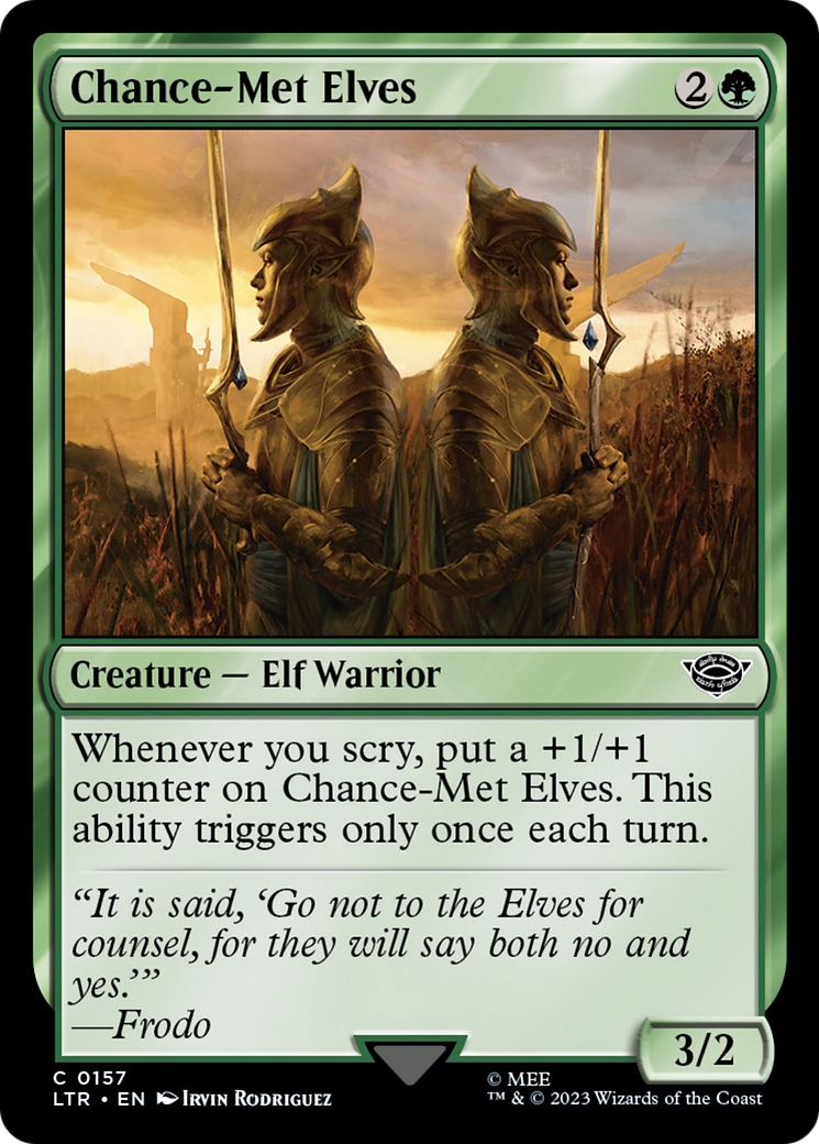 Chance-Met Elves (157) [The Lord of the Rings: Tales of Middle-earth] foil - Deck Out Gaming