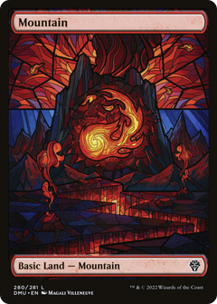 Mountain (Showcase) (280) [Dominaria United] foil - Deck Out Gaming