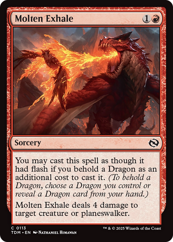 Molten Exhale (113) [Tarkir: Dragonstorm] foil - Deck Out Gaming