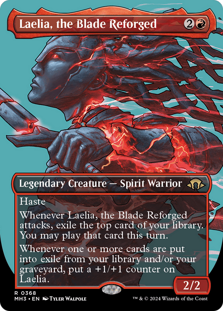 Laelia, the Blade Reforged (Borderless) (368) [Modern Horizons 3] foil - Deck Out Gaming