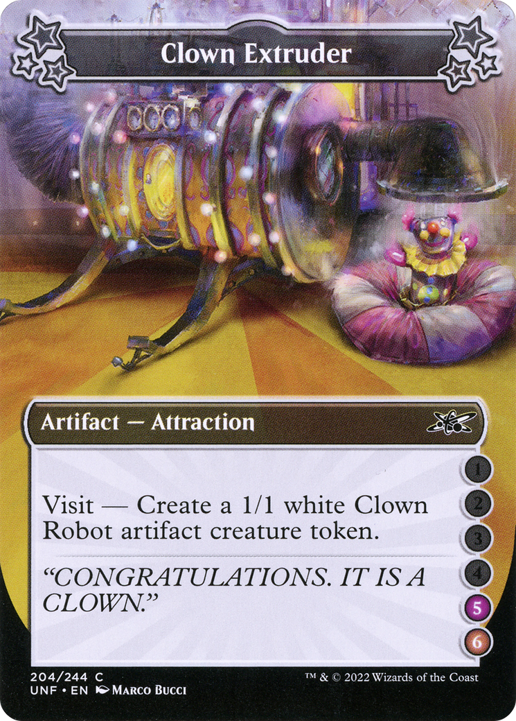 Clown Extruder (5-6) (204) [Unfinity] foil - Deck Out Gaming