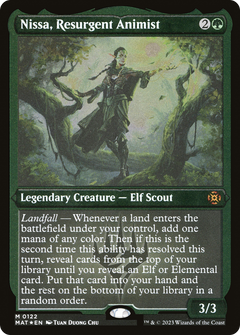 Nissa, Resurgent Animist (122) [March of the Machine: The Aftermath] etched - Deck Out Gaming