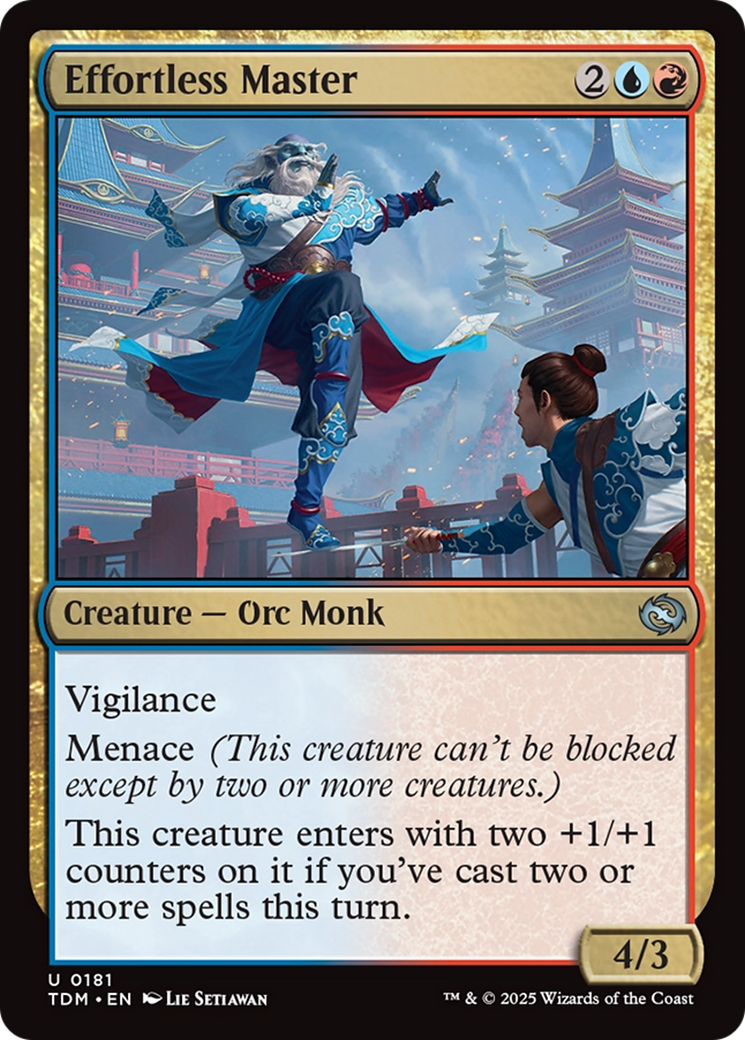 Effortless Master (181) [Tarkir: Dragonstorm] foil - Deck Out Gaming