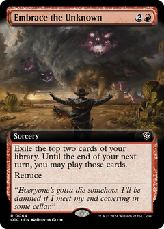 Embrace the Unknown (Extended Art) (64) [Outlaws of Thunder Junction Commander] - Deck Out Gaming