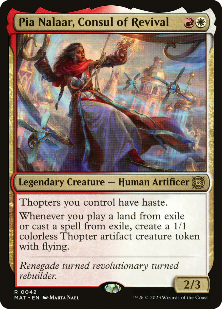Pia Nalaar, Consul of Revival (42) [March of the Machine: The Aftermath] foil - Deck Out Gaming