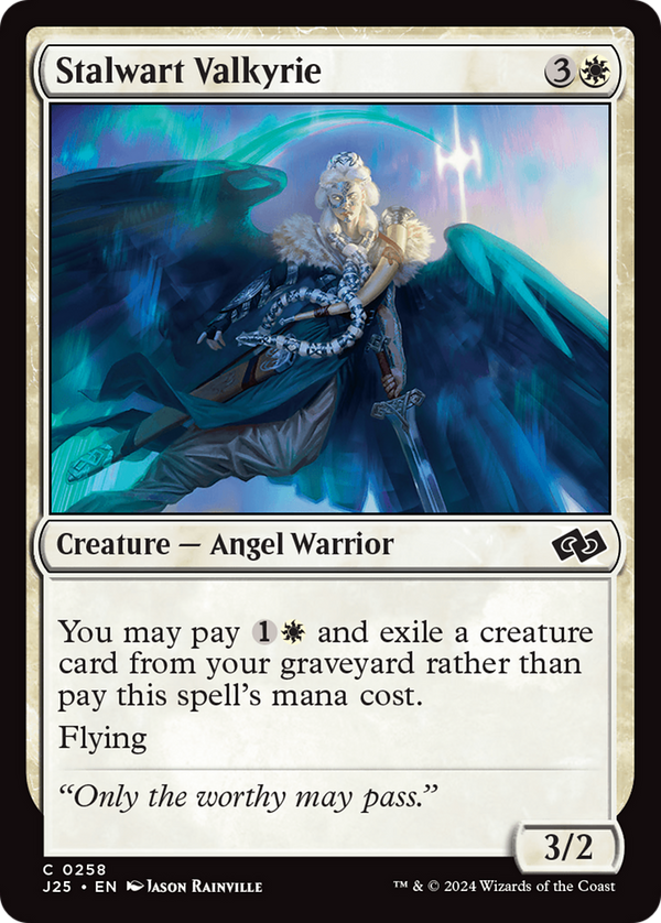 Stalwart Valkyrie (258) [Foundations Jumpstart] - Deck Out Gaming