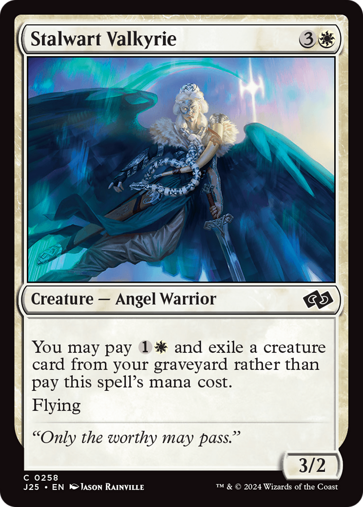 Stalwart Valkyrie (258) [Foundations Jumpstart] - Deck Out Gaming