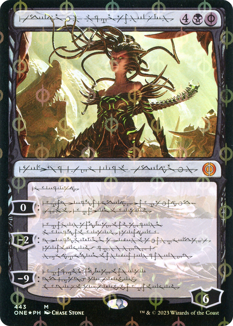 Vraska, Betrayal's Sting (Phyrexian) (Step-and-Compleat Foil) (443) [Phyrexia: All Will Be One] foil - Deck Out Gaming