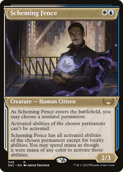 Scheming Fence (Showcase) (349) [Streets of New Capenna] foil - Deck Out Gaming