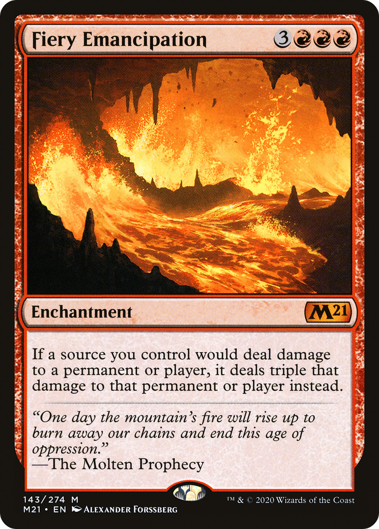 Fiery Emancipation (143) [Core Set 2021] - Deck Out Gaming