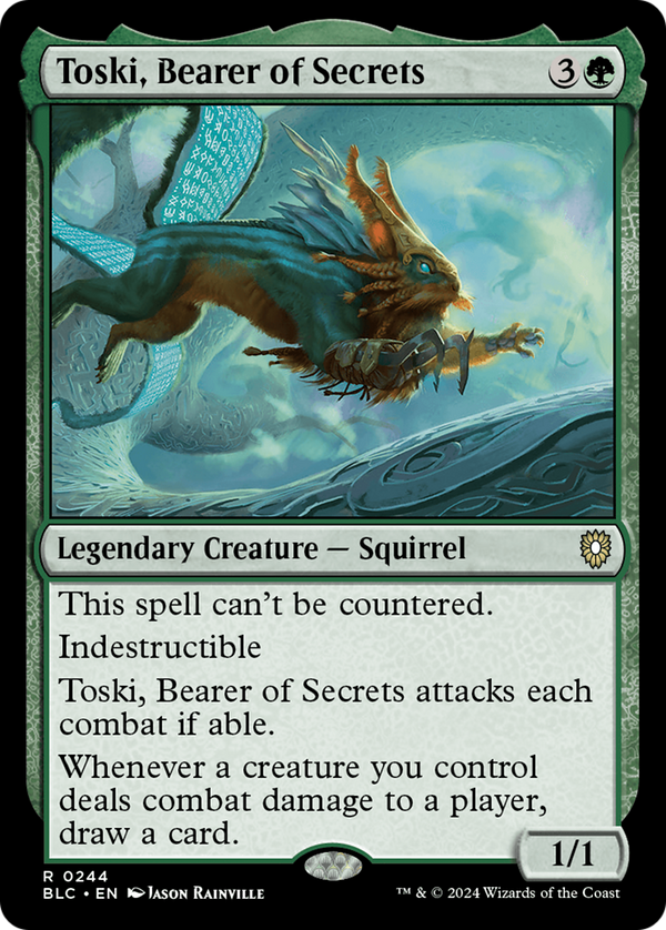 Toski, Bearer of Secrets (244) [Bloomburrow Commander] - Deck Out Gaming