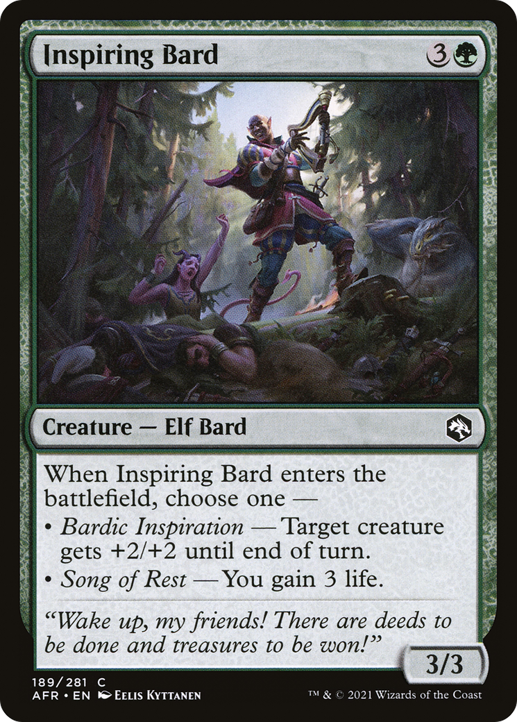 Inspiring Bard (189) [Adventures in the Forgotten Realms] - Deck Out Gaming