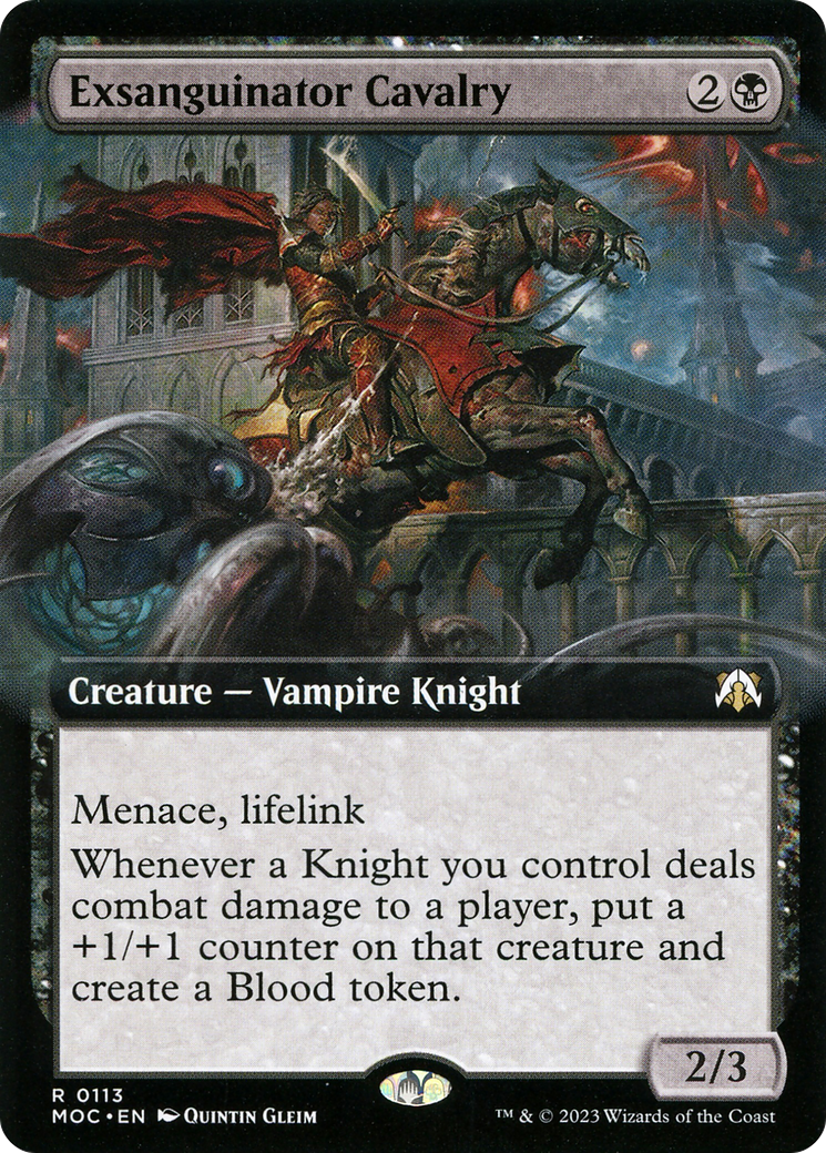 Exsanguinator Cavalry (Extended Art) (113) [March of the Machine Commander] - Deck Out Gaming