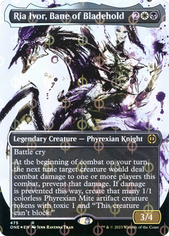 Ria Ivor, Bane of Bladehold (Showcase) (Step-and-Compleat Foil) (475) [Phyrexia: All Will Be One] foil - Deck Out Gaming