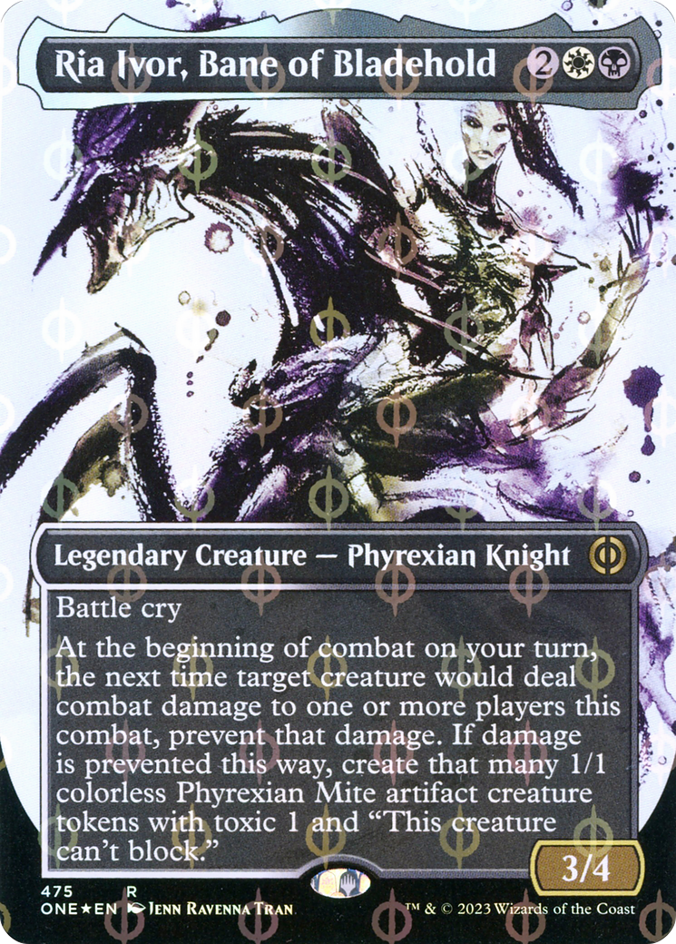 Ria Ivor, Bane of Bladehold (Showcase) (Step-and-Compleat Foil) (475) [Phyrexia: All Will Be One] foil - Deck Out Gaming
