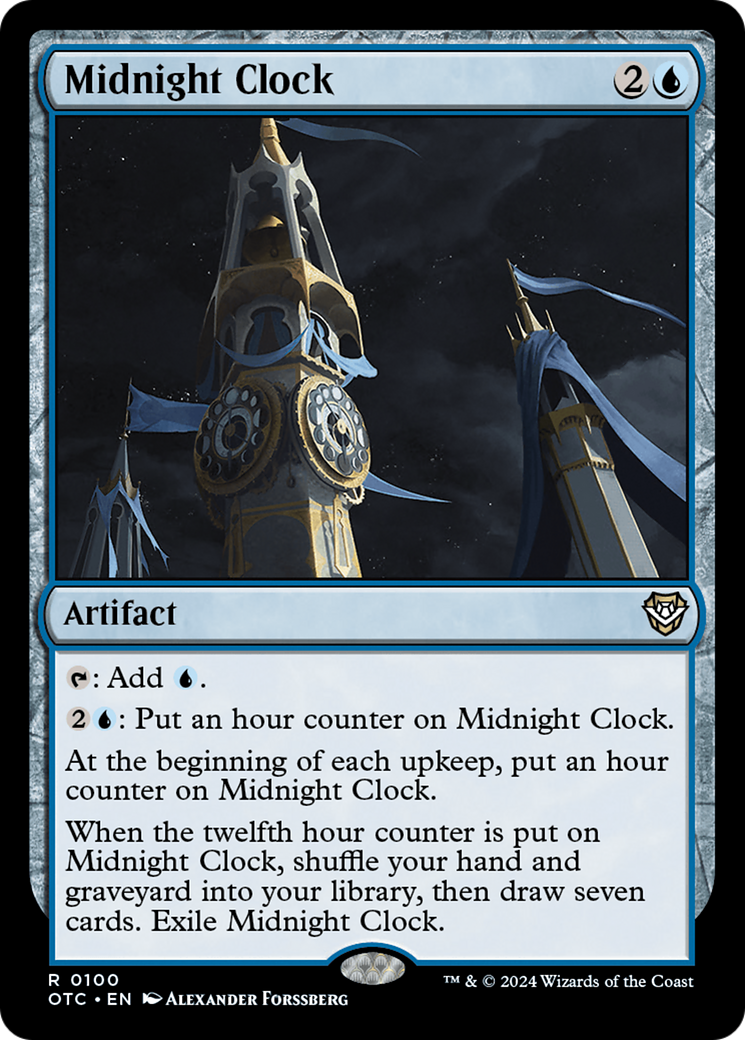 Midnight Clock (100) [Outlaws of Thunder Junction Commander] - Deck Out Gaming