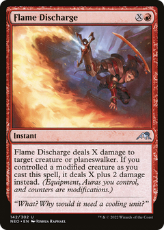 Flame Discharge (142) [Kamigawa: Neon Dynasty] foil - Deck Out Gaming