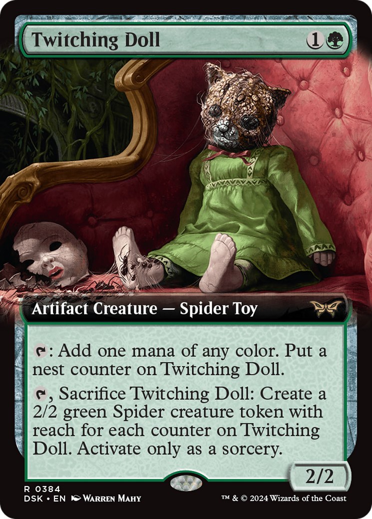 Twitching Doll (Extended Art) (384) [Duskmourn: House of Horror] foil - Deck Out Gaming