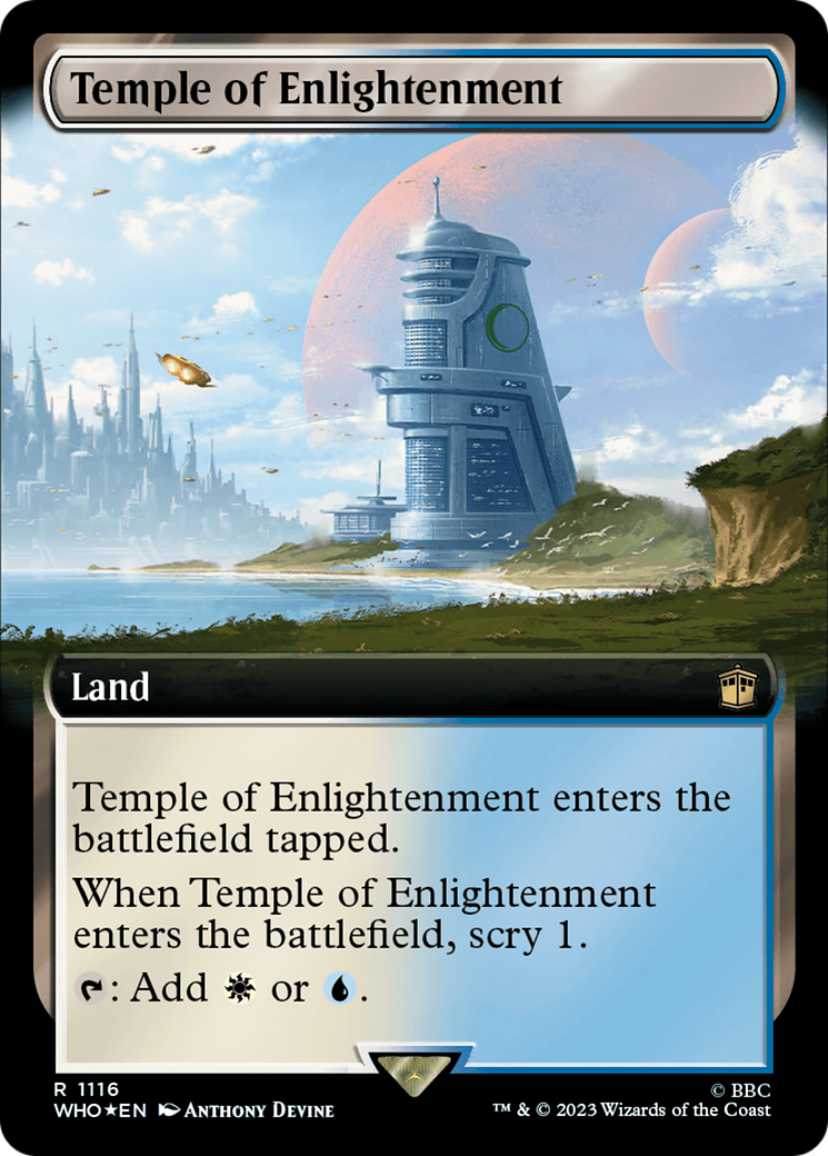 Temple of Enlightenment (Extended Art) (Surge Foil) (1116) [Doctor Who] foil - Deck Out Gaming